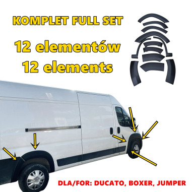 PRO FIAT DUCATO JUMPER BOXER ROZŠÍŘENÍ PODBĚHŮ KOL