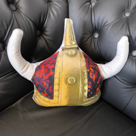 PILLOW - RED VIKING HELMET