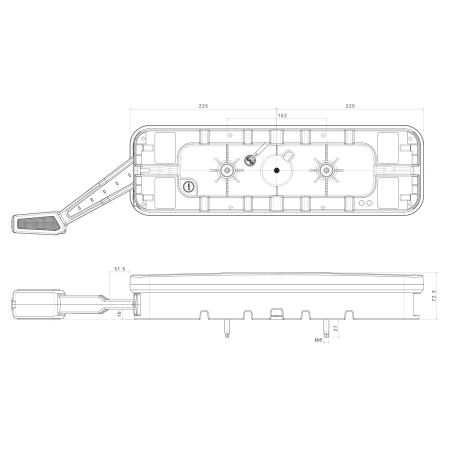 VÄNSTER BAKLYKTKOMBINATION FRISTOM FT-700-146 V LED