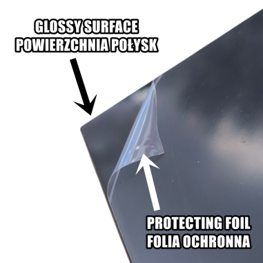 PRO DAF XG XG+ ČERNÝ BOČNÍ DEKORACE PRO SPÁNKOVÁ OKNA