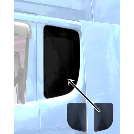 DO SCANIA 4/R STREAMLINE CZARNE BOCZNE SZYBY WNĘKI OKNA SYPIALNEGO