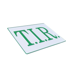 TIR EMBOSSED PLATE BOARD WHITE AND GREEN 2
