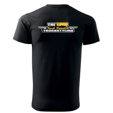 FEKETE "THE TRUCK FAMILIA TRUCKSTYLING" PÓLÓ T-SHIRT PT