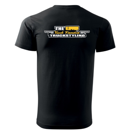 ZWART T-SHIRT "THE TRUCK FAMILIA TRUCKSTYLING" PT