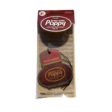 POPPY REAL LEATHER AIR FRESHENER