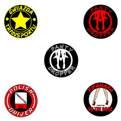 INTERIEUR STICKER SET 10cm (set van 4)