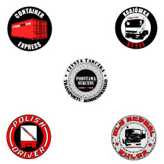 LOT DE 5 AUTOCOLLANTS D'INTÉRIEUR 10 cm