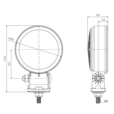 FT-365 LED SLIM ARBETSLAMPA