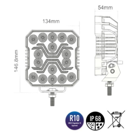 X-SPIDER 1 WORK LAMP L0194