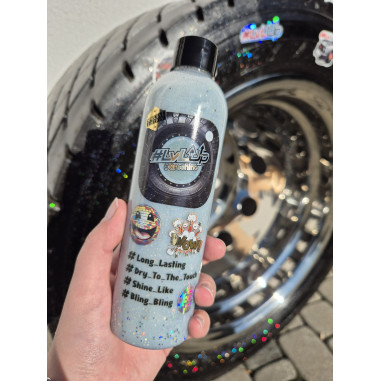 LvLUp TIRESHINE SILVER SPARK GLITTER 250ML PREPARACIÓN PARA EL CUIDADO DE NEUMÁTICOS