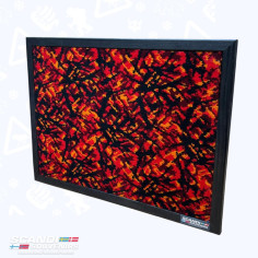 PRINTBORD MET RODE DEENSE PLUCHE