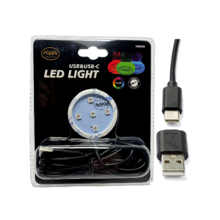 POPPY CHERRY-SET: FRÄSCHARE + USB- & USB-C-LAMPA