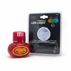 ENSEMBLE CERISE POPPY : DÉSODORISANT + LUMIÈRE USB ET USB-C