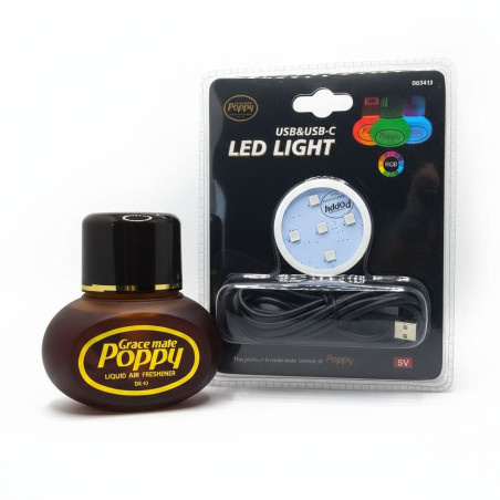 SET POPPY VANILLA: DEODORANTE + ILLUMINAZIONE USB E USB-C