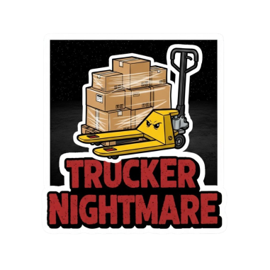 SAMOLEPKA "TRUCKER NIGHTMARE" 8X7,4CM