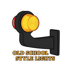 ADESIVO "OLD SCHOOL STYLE LIGHTS" 8X7,7CM