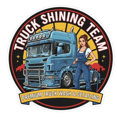 ADESIVO "TRUCK SHINING TEAM PREMIUM TRUCK WASH" 8 CM