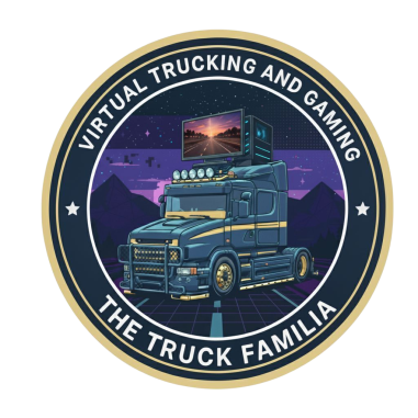 NAKLEJKA "VIRTUAL TRUCKING" 8CM
