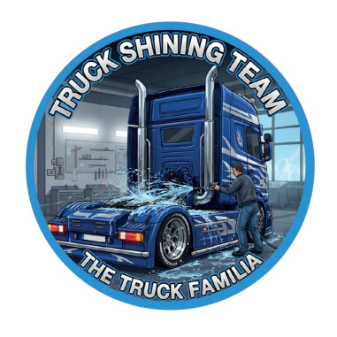 STICKER "TRUCK SHINING TEAM" 8CM