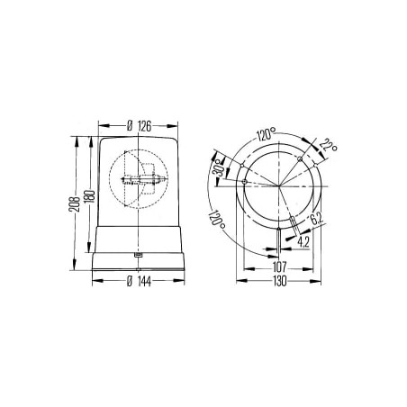 HELLA KL710 24V BLIXTLAMPA