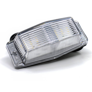 OMNIUS DOUBLE BURNER BIJELI ABAŽUR/NARANČASTA LED