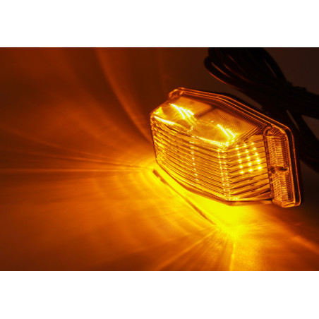 LAMPA OMNIUS DOUBLE BURNER BIAŁY KLOSZ/POMARAŃCZOWY LED