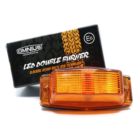 Lampe orange LED à DOUBLE BURNER OMNIUS