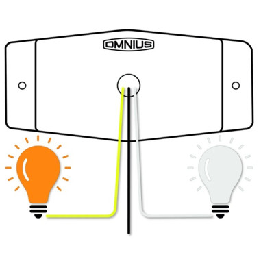 LAMPA DOUBLE BURNER OMNIUS, KOUŘOVÁ, DVOJBARVA