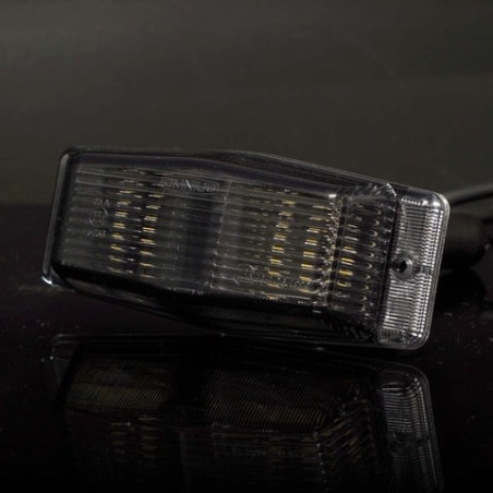 OMNIUS DUBBELE BRANDERLAMP, ROOKKLEURIG MET TWEE KLEUREN