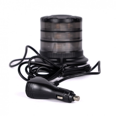 LED X SPIDER 2 NARANCS VILLOGÓLÁMPA FÜSTÖLT LÁMPABURNYÓVAL MÁGNESSZEL