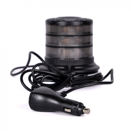 LAMPADA LED X SPIDER 2 ARANCIONE FLASH CON PARALUME FUMÉ MAGNETE