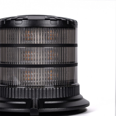 LED X SPIDER 2 POMARAŃCZOWA LAMPA BŁYSKOWA Z KLOSZEM DYMIONYM MAGNES