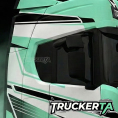 PRO SCANIA NEXT GEN R S 2X ČERNI BOČNÍ SKLO O