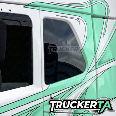 VOLVO FH4 FH5-ÖKHÖZ FEKETE OLDALSÓ ÜVEG HÁLÓABLAK MÉLYHÜLYEK