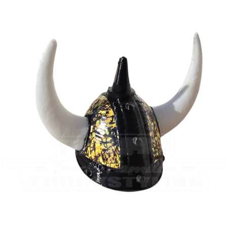 KASK WIKINGA ŻÓŁTY PLUSZ DUŃSKI NA ODŚWIEŻACZ POPPY