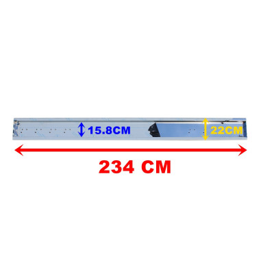 PARAURTI RIMORCHIO IN ACCIAIO INOX CROMATO