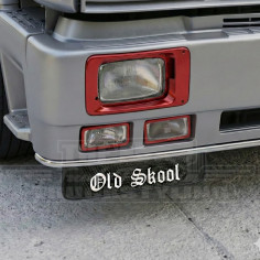 2x ZWARTE SPATBORDEN "OLD SKOOL" 635x185mm