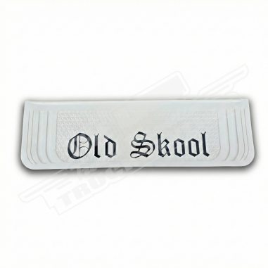 2 bavettes blanches style OLD SKOOL 635x185mm