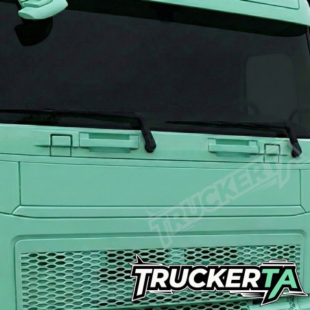 RECLAMEPANEEL OP DE GRILLE VAN DE VOLVO FH4