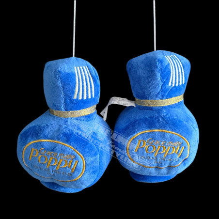 BOTTIGLIE DI PELUCHE POPPY BLU 15x10CM