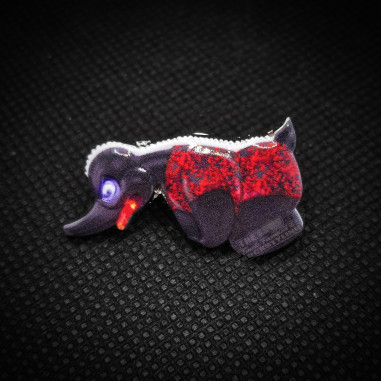 PIN "ANGRY DUCK" RED PLUSH DANISH