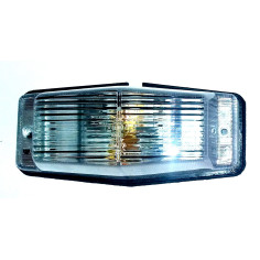 DUBBELE BRANDER WITTE MARKERS MET TWEE LAMPEN