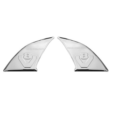 Stainless decoration next to handle V8 3D