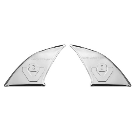 Stainless decoration next to handle V8 3D