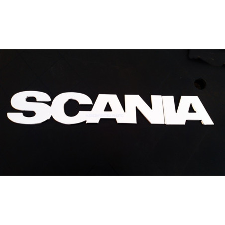 SCANIA letters 82cm pressed chrome grill decoration upper