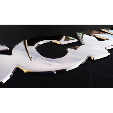 SCANIA SIGNO EN RELIEVE 3D CROMO GRANDE 82 CM