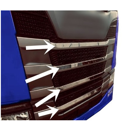 SCANIA S NG DOMBORNYOMOTT GRILLSZALAG ROZSDAMENTES ACÉLBÓL