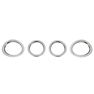 ANILLOS HALÓGENOS CROMADOS SCANIA R ACERO INOXIDABLE