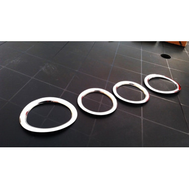 SCANIA R chrome decoration rings fog lights stainless steel