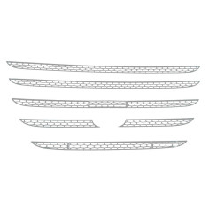 GRILL I ROSTFRITT STÅL OCH KROM DAF XF E6 2